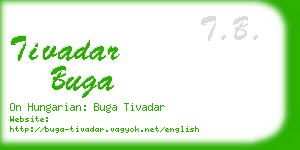 tivadar buga business card